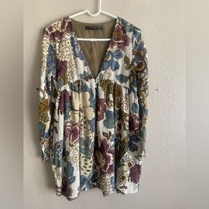 Floral V-Neck Dress